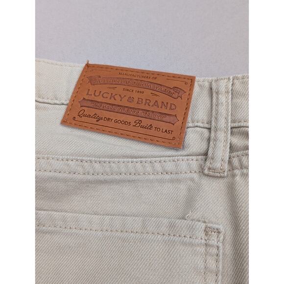 Lucky Brand Jeans Womens Size 6/29 Khaki color Twill Ankle Straight Leg - Picture 4 of 5